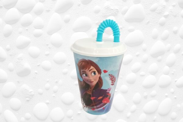 Bicchiere con cannuccia Frozen